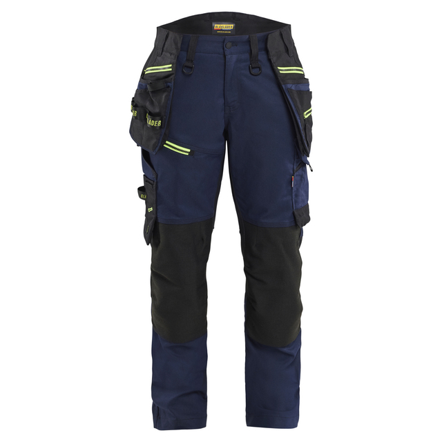 HANTVERKSBYXA 71701149 STRIKER STRETCH DAM BLÅ/VGUL C34 | Beijerbygg Byggmaterial